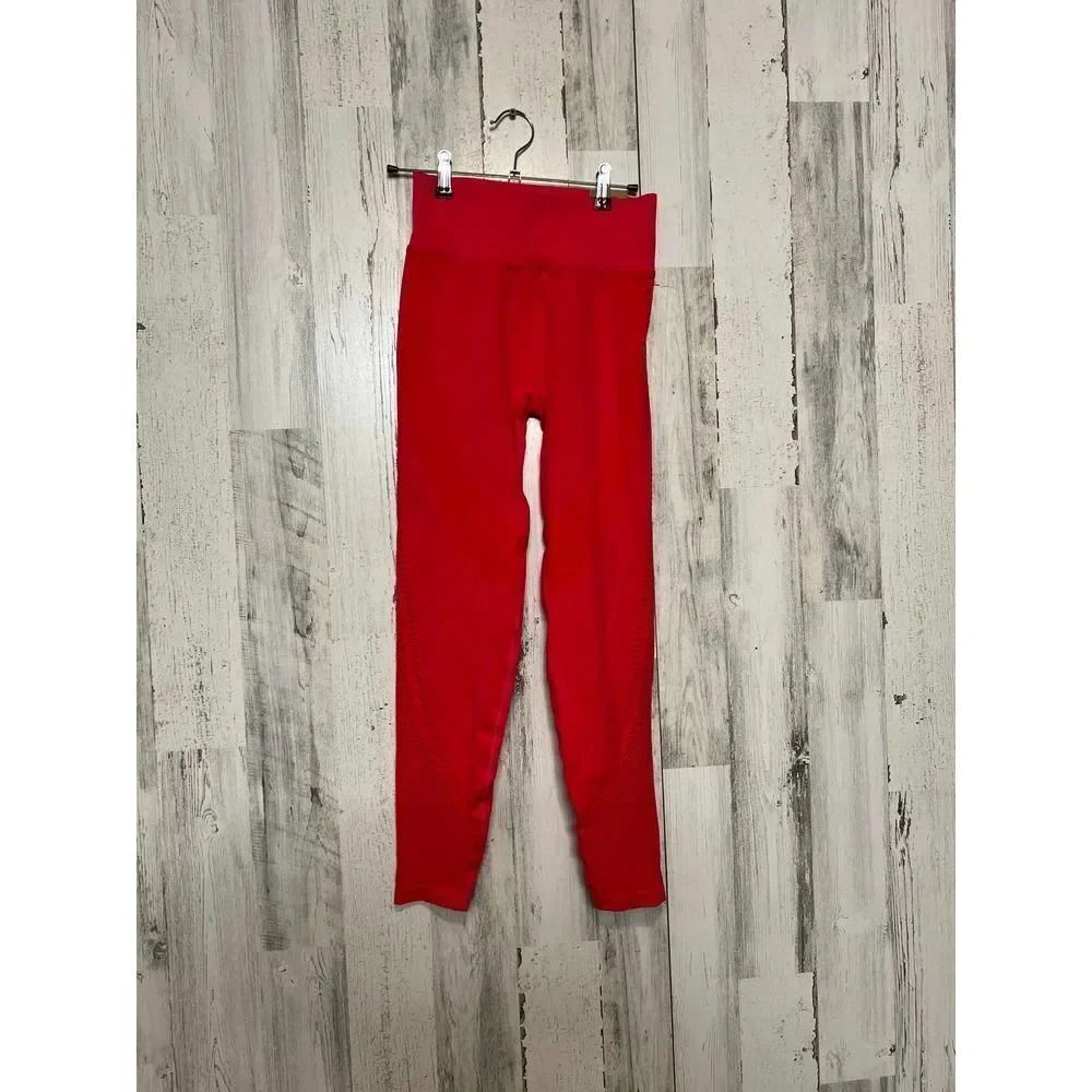 Victoria’s Secret PINK Hot Pink Seamless Leggings Size Small High Waist Full Len
